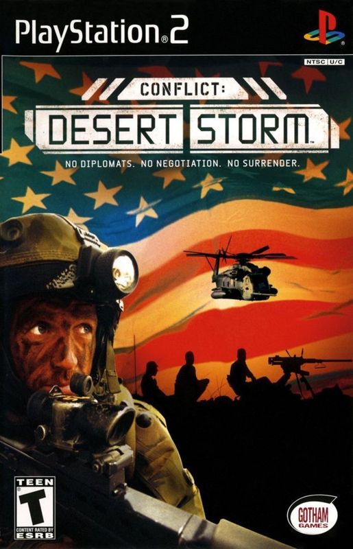 Conflict Desert Storm box art for Playstation 2